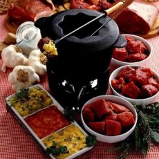 Poire "fondue bourguignonne"